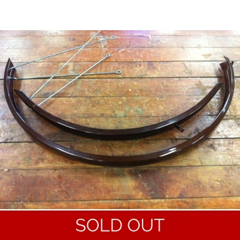 Raleigh Sprite Fender Set for 27 x 1 1/4 Wheel Brown - NOS